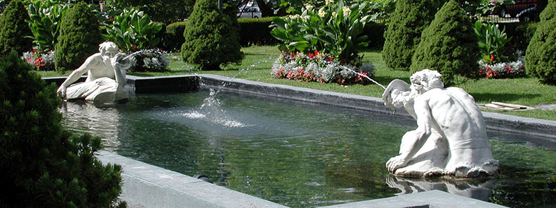 Fountain in Saratoga Springs Park
